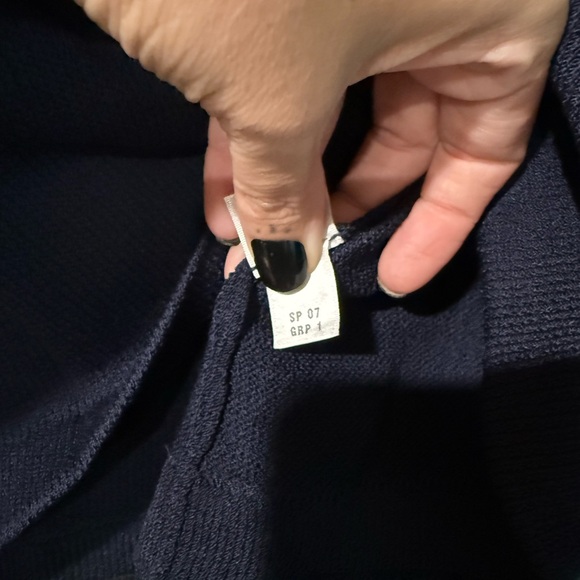 St John Women XL Tank Navy Sleeveless Chic Minimal Beachy Nantucket Vacation - Picture 4 of 5